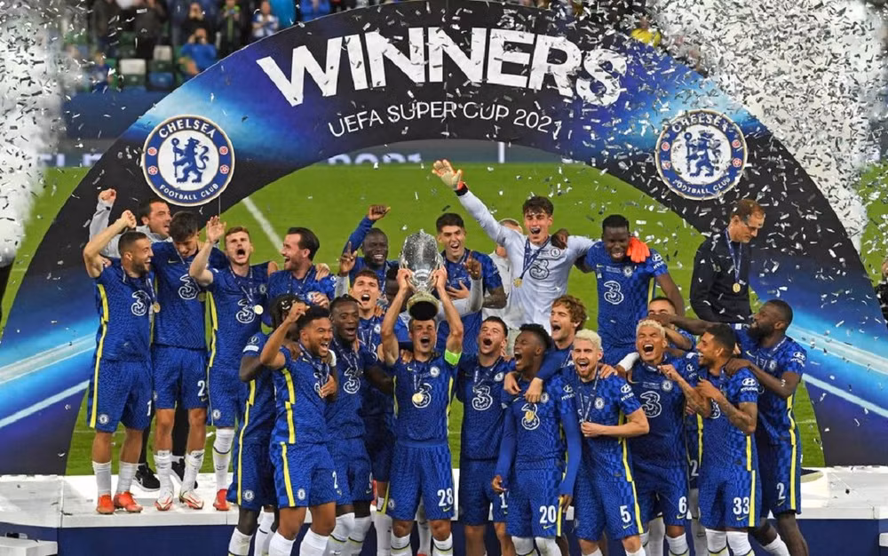 Chelsea giành Siêu cúp châu Âu lần thứ 2 trong lịch sử. (Ảnh: Chelsea FC)
