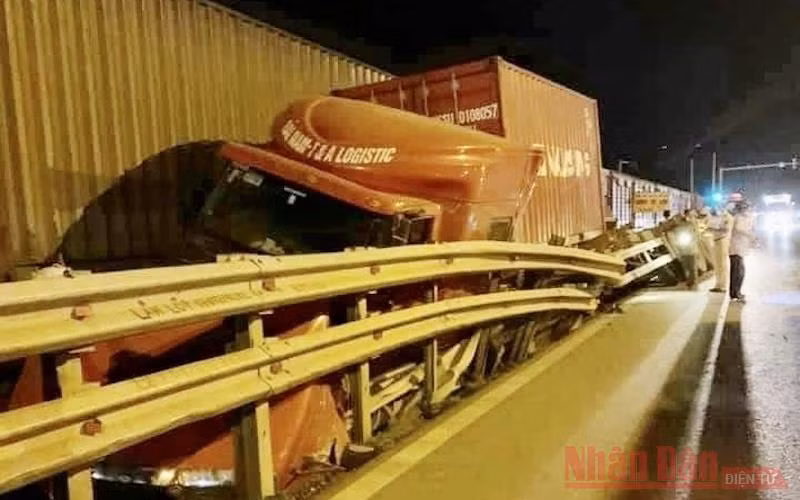 Hiện trường vụ tai nạn.