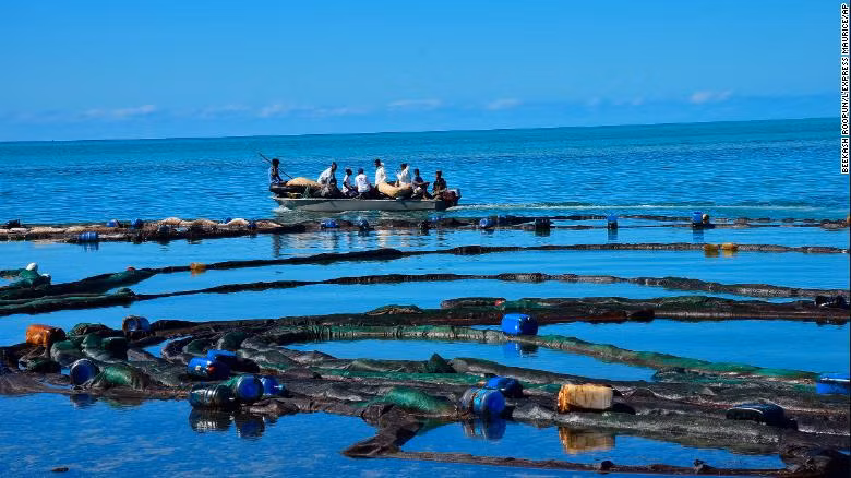 Con tàu rò rỉ dầu ngoài khơi Mauritius bị gãy làm đôi -0