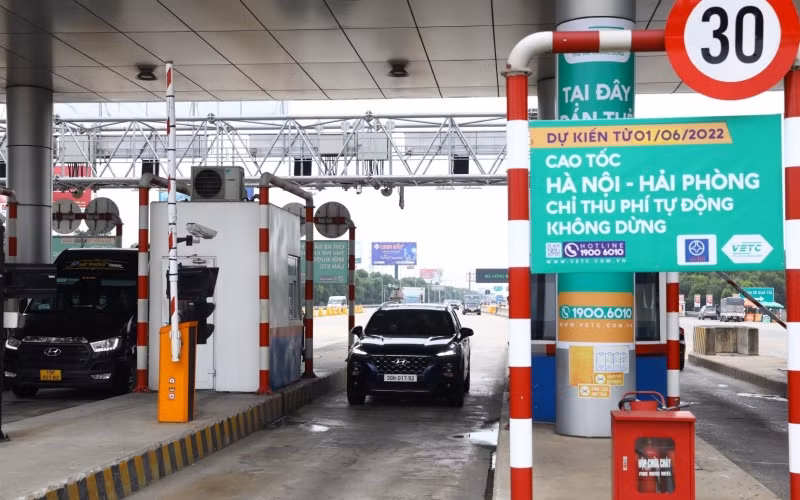 “Chốt” mốc 1-6, thí điểm triển khai ETC trên cao tốc Hà Nội-Hải Phòng.