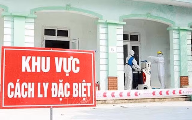 Khu vực cách ly tại tỉnh Điện Biên.