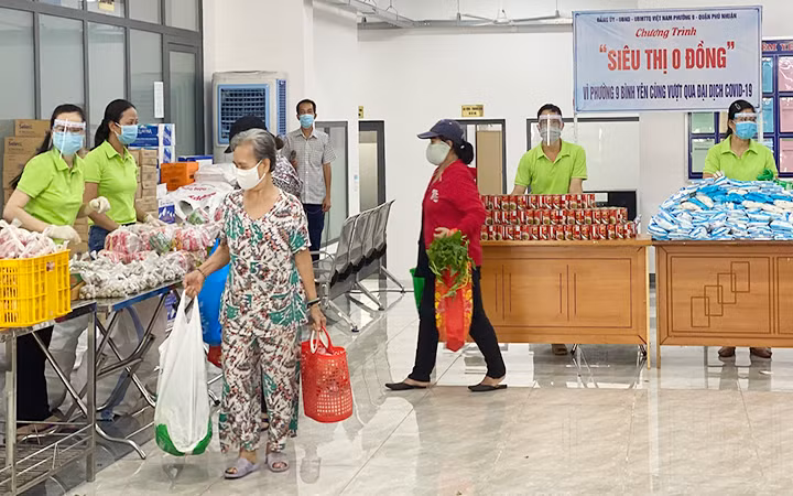Chương trình siêu thị 0 đồng tại phường 9, quận Phú Nhuận (TP Hồ Chí Minh).