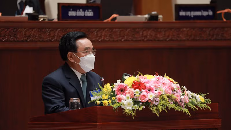 Thủ tướng Lào Phankham Viphavanh. (Ảnh: Xuân Sơn)