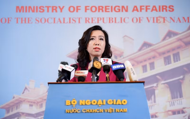 Người phát ngôn Bộ Ngoại giao Việt Nam Lê Thị Thu Hằng. (Ảnh: Bộ Ngoại giao Việt Nam)
