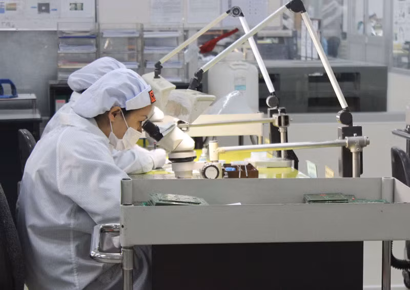 Hoạt động sản xuất tại 1 doanh nghiệp FDI ở Đồng Nai.