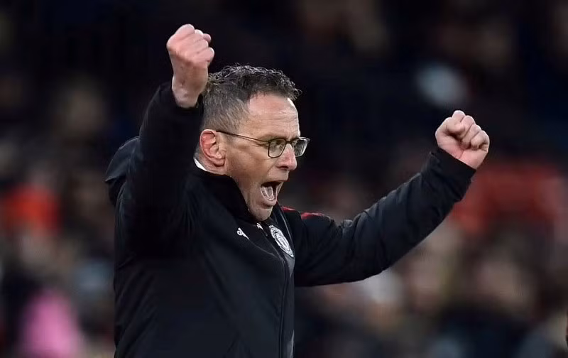 Ralf Rangnick có chiến thắng đầu tay với tư cách HLV tạm quyền MU. (Ảnh: Daily Mail)