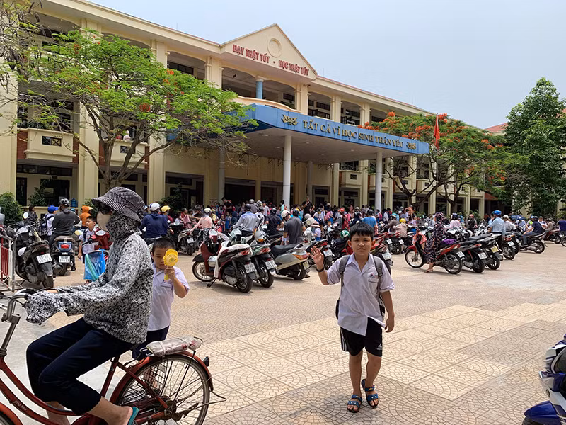 Học sinh Trường tiểu học Nguyễn Thượng Hiền, quận Ngô Quyền (Hải Phòng).