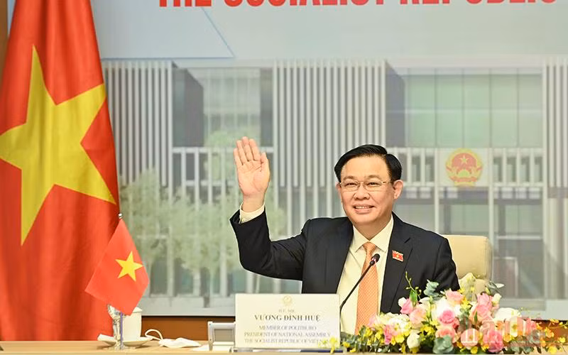 Chủ tịch Quốc hội Vương Đình Huệ. (Ảnh: Duy Linh)