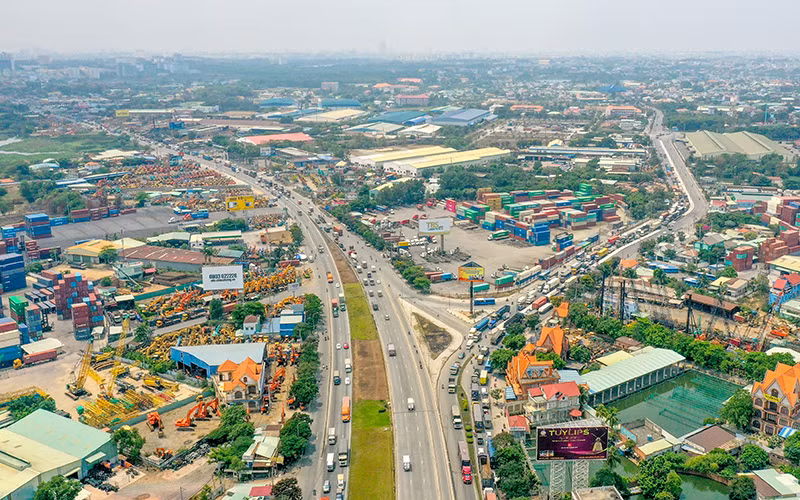 Đoạn kết nối quốc lộ 1A với tuyến Mỹ Phước-Tân Vạn.