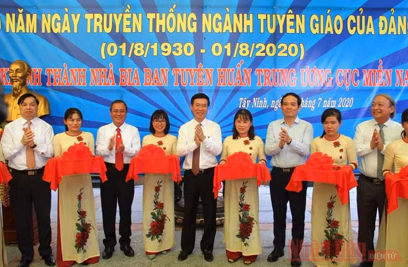  Ban Tuyên giáo T.Ư cũng tổ chức lễ khánh thành công trình tu bổ, tôn tạo Di tích Ban Tuyên huấn T.Ư Cục miền Nam (Ảnh: MINH ANH)