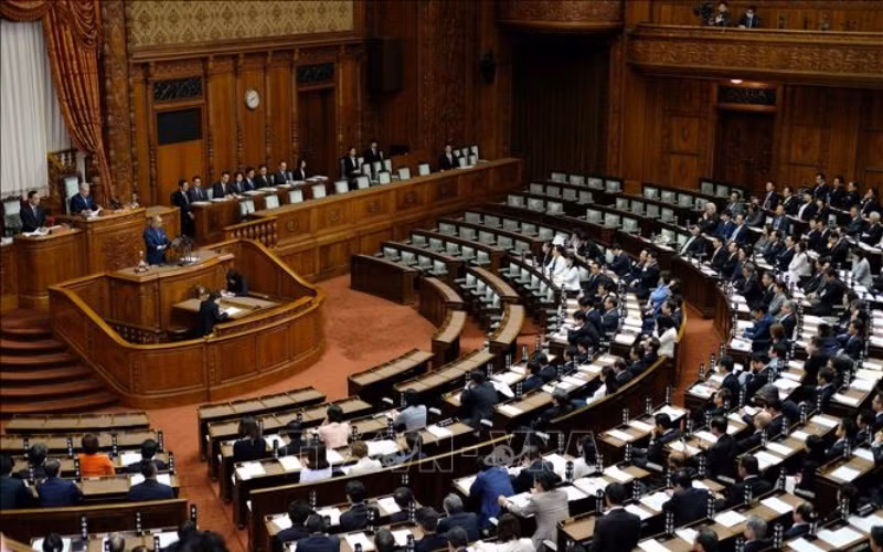 Toàn cảnh một phiên họp Thượng viện Nhật Bản ở thủ đô Tokyo. (Ảnh: AFP/TTXVN)