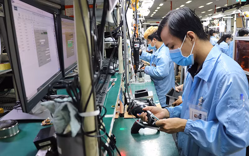 Dây chuyền sản xuất của Công ty TNHH Datalogic Việt Nam.
