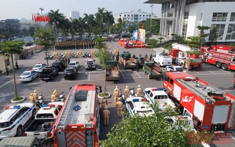 Công an Quảng Ninh ra quân bảo đảm an ninh trật tự cho SEA Games 31.