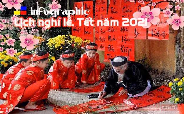 [Infographic] Các ngày nghỉ lễ, Tết trong năm 2021