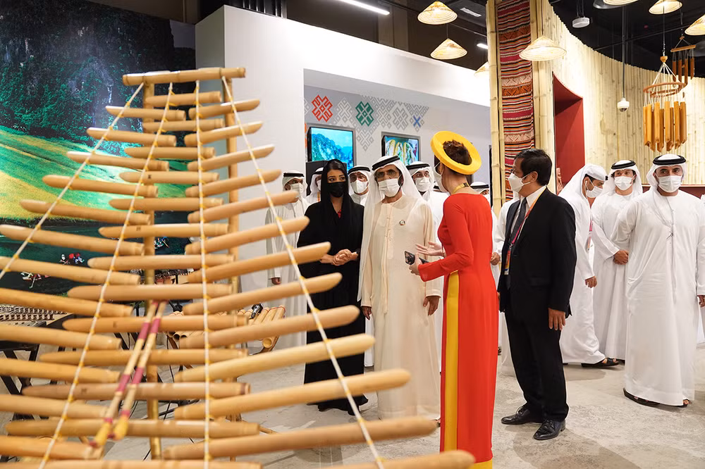 EXPO 2020 Dubai: Nhà Triển lãm Việt Nam gây ấn tượng với Quốc vương Dubai, Thủ tướng UAE -0