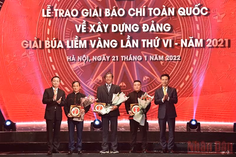 Lễ trao Giải báo chí toàn quốc về xây dựng Đảng lần thứ VI-năm 2021 -0