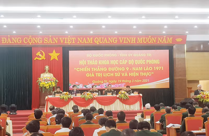 Hội thảo "Chiến thắng Đường 9 - Nam Lào 1971: Giá trị lịch sử và hiện thực" được tổ chức tại Quảng Trị ngày 19-3.