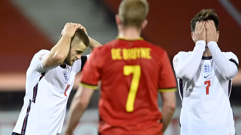 Tuyển Anh thất bại toàn diện trước tuyển Bỉ, lỡ cơ hội cạnh tranh danh hiệu Nations League 2019/20.