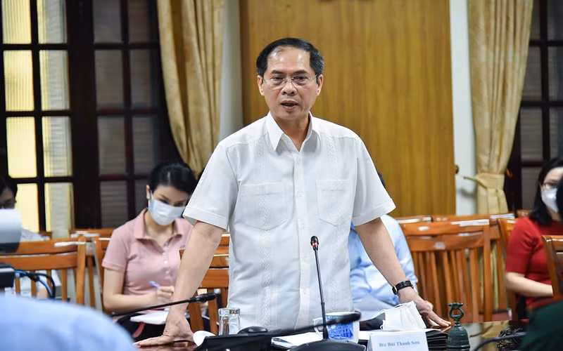 Bộ trưởng Bùi Thanh Sơn. (Ảnh: Báo Thế giới và Việt Nam)