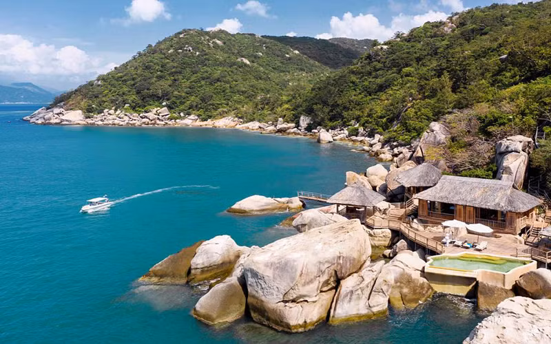 Khu nghỉ dưỡng Six Sense Ninh Vân Bay, Khánh Hòa, Việt Nam. 