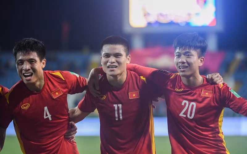 Đội tuyển Việt Nam khởi đầu năm mới như mơ với chiến thắng ấn tượng 3-1 trước đội bóng láng giềng Trung Quốc. (Ảnh: Liên đoàn Bóng đá Việt Nam)