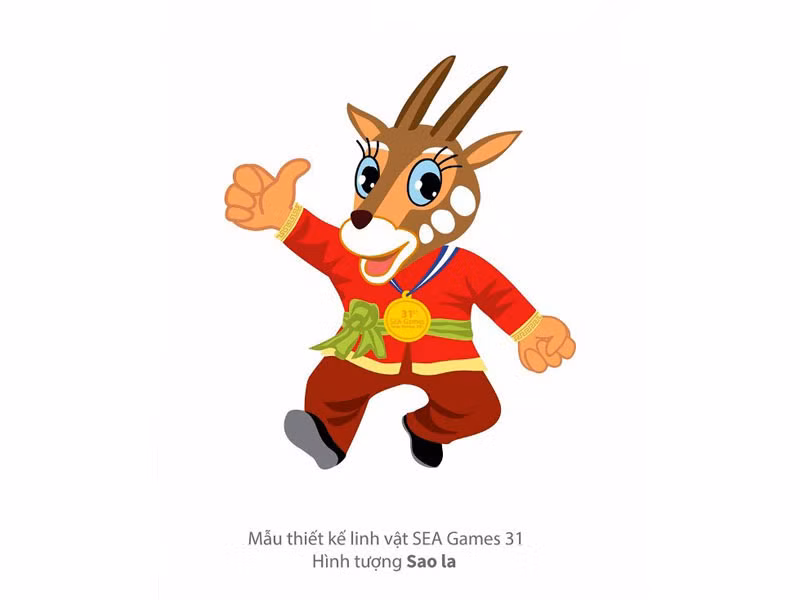Sao La đang được Bộ Văn hóa, Thể thao và Du lịch trình để chọn làm linh vật SEA Games 31.