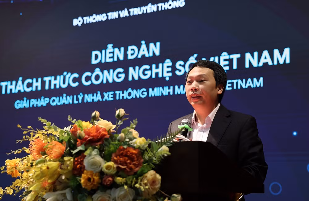 Thứ trưởng Thông tin và Truyền thông Nguyễn Huy Dũng phát biểu tại sự kiện.