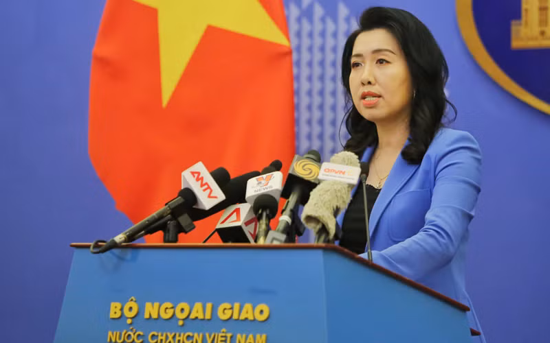Người Phát ngôn Bộ Ngoại giao Lê Thị Thu Hằng.