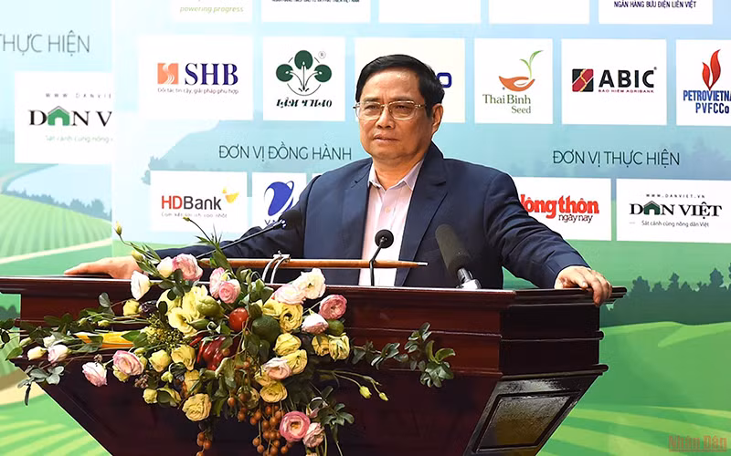Thủ tướng Phạm Minh Chính chủ trì Hội nghị Thủ tướng Chính phủ đối thoại với nông dân Việt Nam năm 2022.