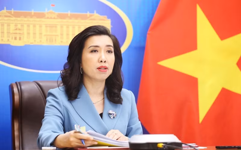 Người phát ngôn Bộ Ngoại giao Lê Thị Thu Hằng. (Ảnh: Bộ Ngoại giao)