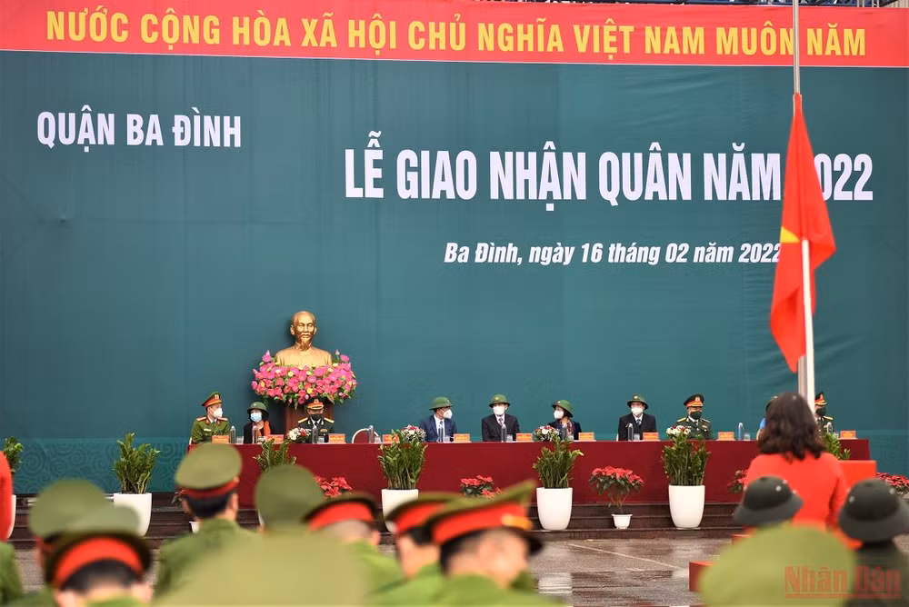 30 quận huyện, thị xã Hà Nội tổ chức lễ giao nhận quân năm 2022 -0