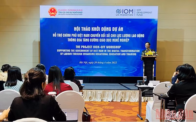Hội thảo khởi động dự án “Hỗ trợ Chính phủ Việt Nam chuyển đổi số cho lực lượng lao động thông qua tăng cường giáo dục nghề nghiệp”.