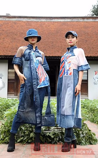 Áo dài “kể chuyện” bốn phương -0