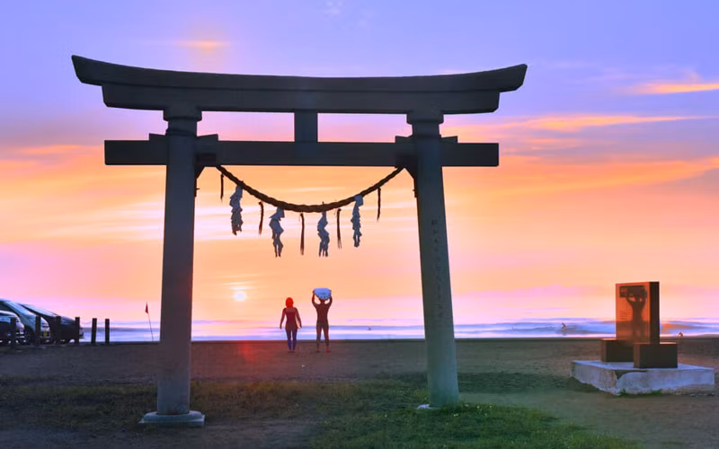 Tại Olympic Tokyo 2020, nơi diễn ra các cuộc thi lướt sóng là bờ biển Tsurigasaki. (Ảnh: VISITCHIBA)