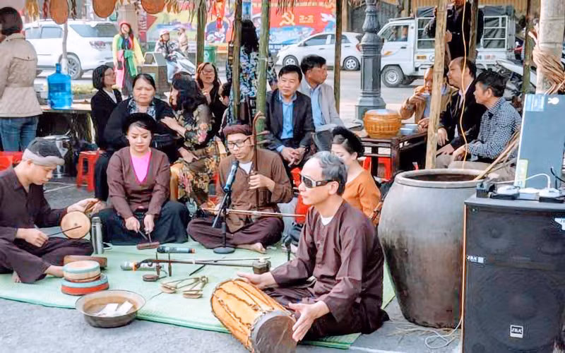 Một tiết mục biểu diễn của Câu lạc bộ Xẩm Hải Phòng. (Ảnh minh họa: Cổng tin tức thành phố Hải Phòng)