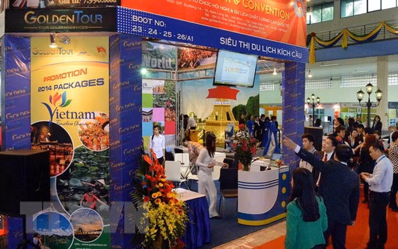 Hội chợ du lịch quốc tế Hà Nội 2019 (Ảnh: TTXVN)