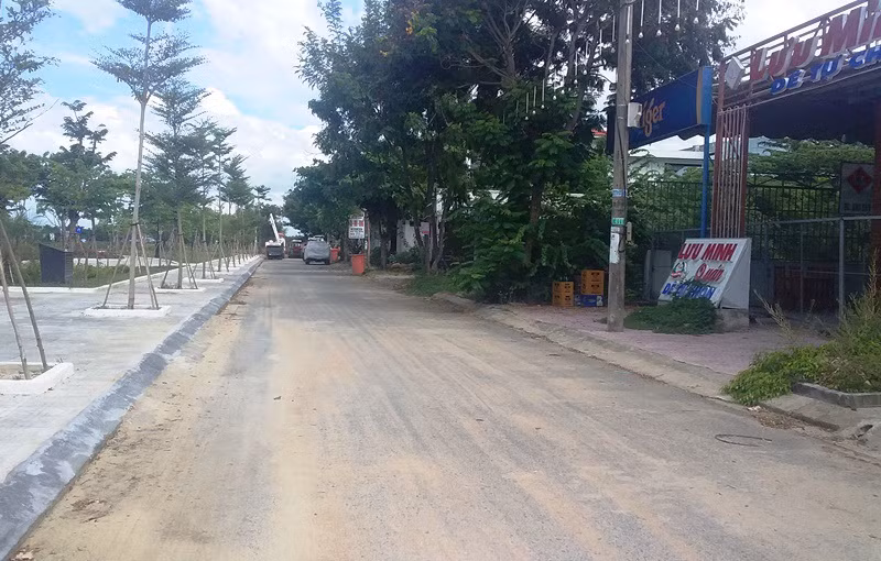 Khu dân cư Lưu Minh (Hà Lam, huyện Thăng Bình) trước giờ phong tỏa.