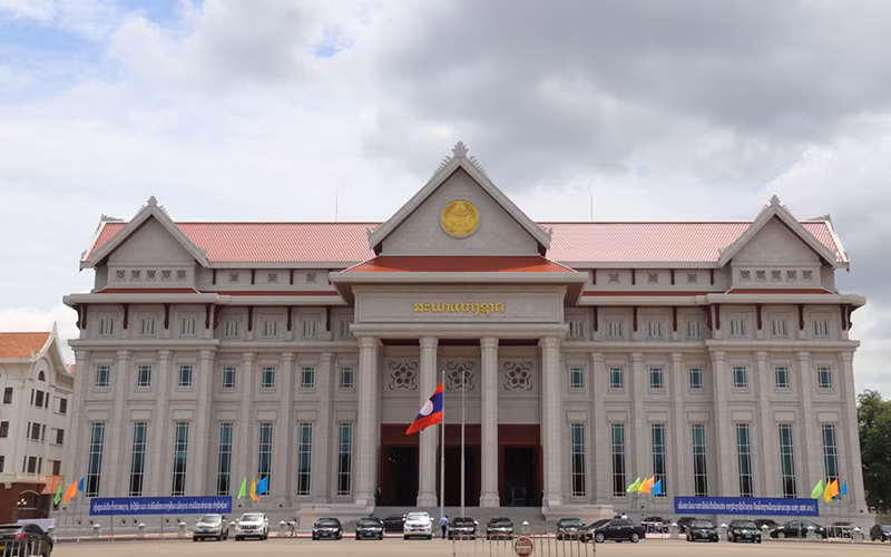 Nhà Quốc hội Lào mới, một biểu tượng của mối quan hệ đặc biệt giữa Việt Nam và Lào.