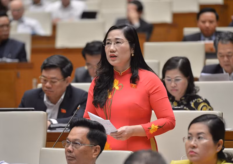 Đại biểu Quốc hội Nguyễn Thị Thủy (Đoàn đại biểu Quốc hội tỉnh Bắc Kạn).