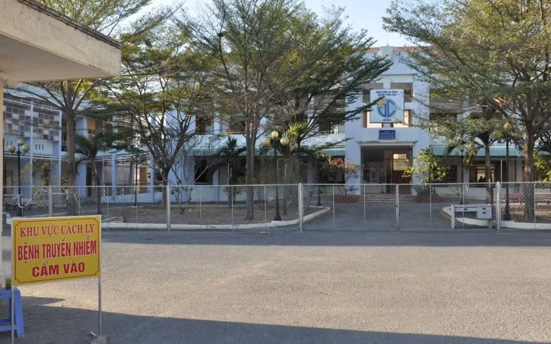 Khu cách ly cơ sở 2, Trung tâm Y tế huyện Vĩnh Cửu, nơi ba đối tượng cách ly đã bỏ trốn.