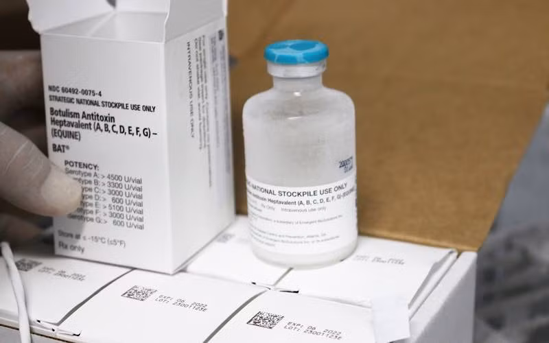 Bệnh viện Chợ Rẫy đã tiếp nhận lô thuốc giải độc tố botulinum đầu tiên. (Ảnh: BVCC)