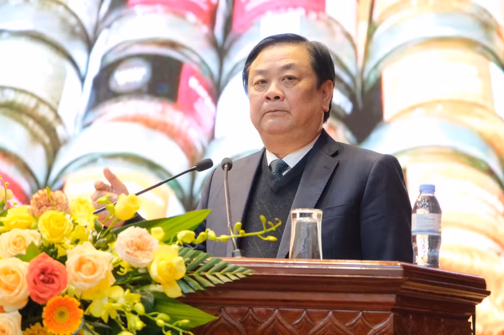 Bộ trưởng Nông nghiệp và Phát triển nông thôn Lê Minh Hoan tại Hội nghị (Ảnh: HƯƠNG QUỲNH)