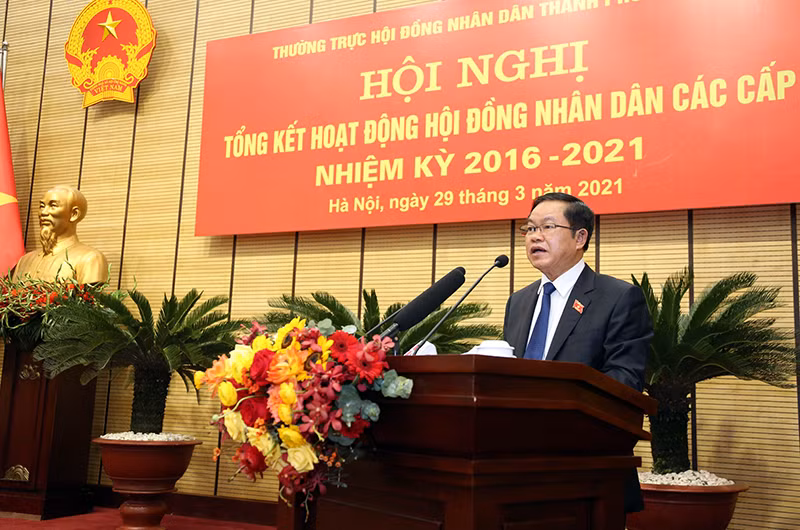 Phó Chủ tịch Quốc hội Đỗ Bá Tỵ phát biểu chỉ đạo hội nghị. Ảnh: DUY LINH