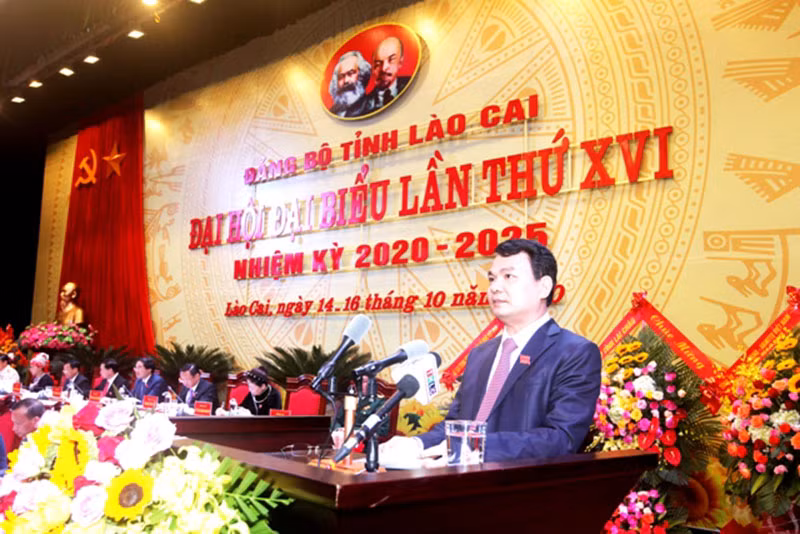 Tân Bí thư Tỉnh ủy Lào Cai Đặng Xuân Phong.