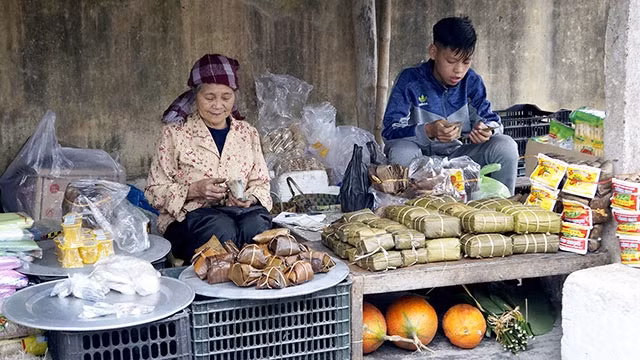 Góc chợ tết quê.
