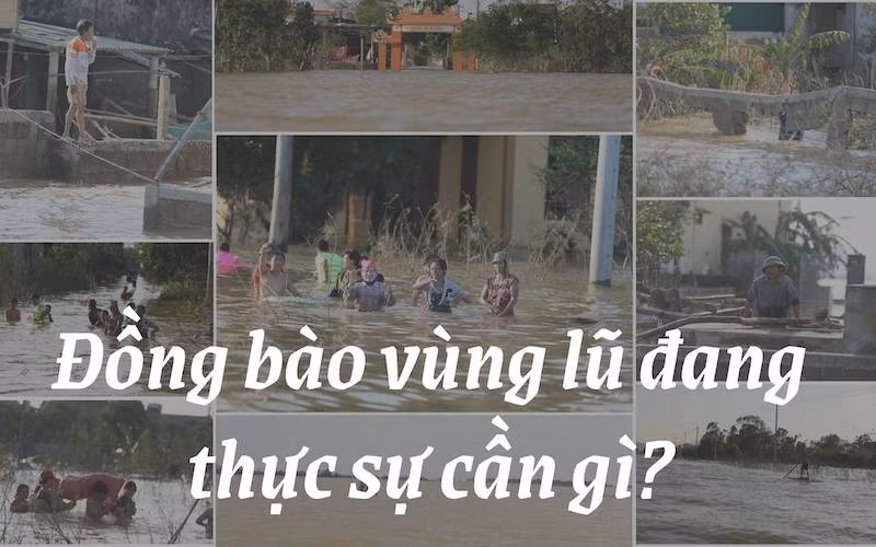 Đồng bào vùng lũ miền trung đang thực sự cần gì?