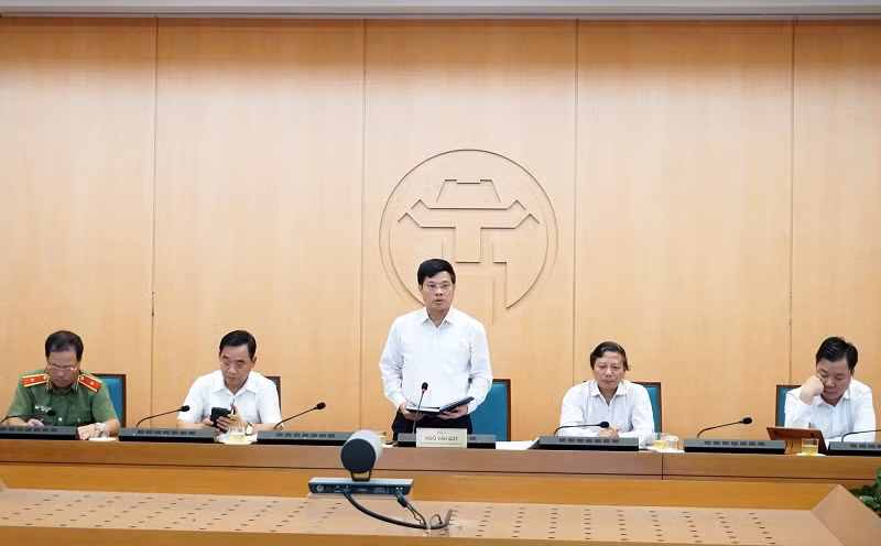 Ban Chỉ đạo công tác phòng, chống dịch Covid-19 thành phố Hà Nội họp trực tuyến.