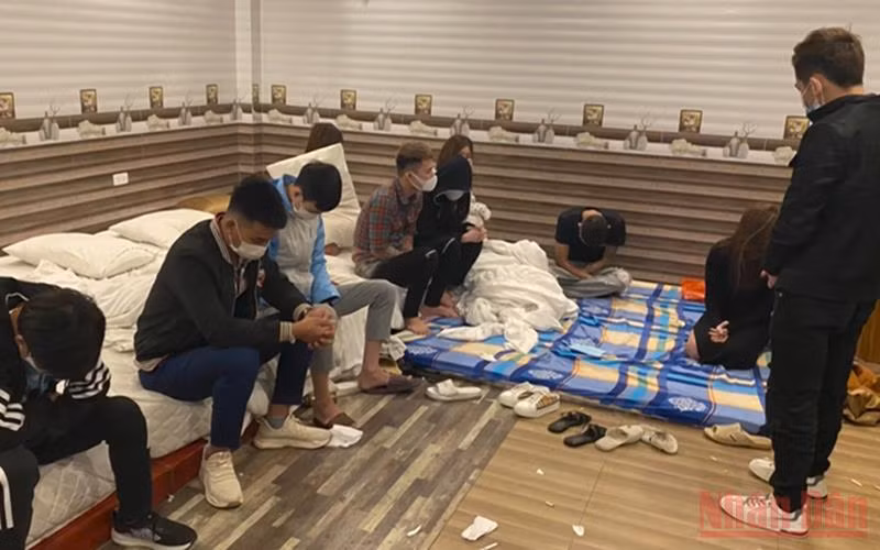 Hiện trường vụ việc.