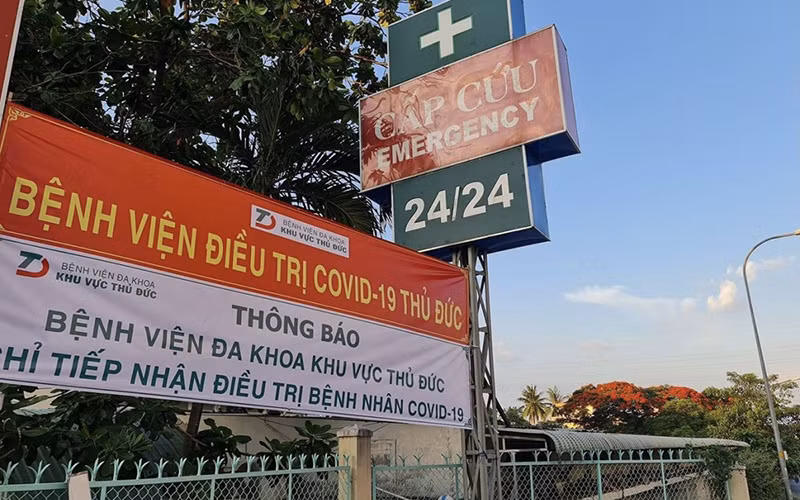 Bệnh viện điều trị Covid-19 Thủ Đức. (Ảnh: VOV.VN)