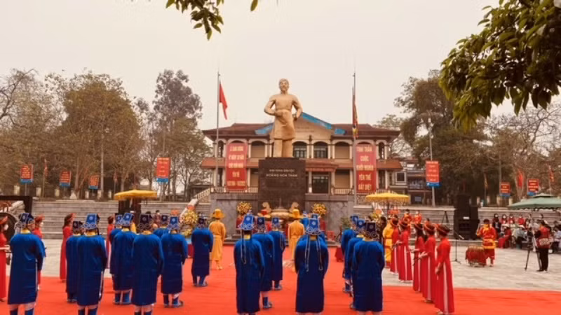 Lễ tế tại Lễ kỷ niệm 138 năm Khởi nghĩa Yên thế.